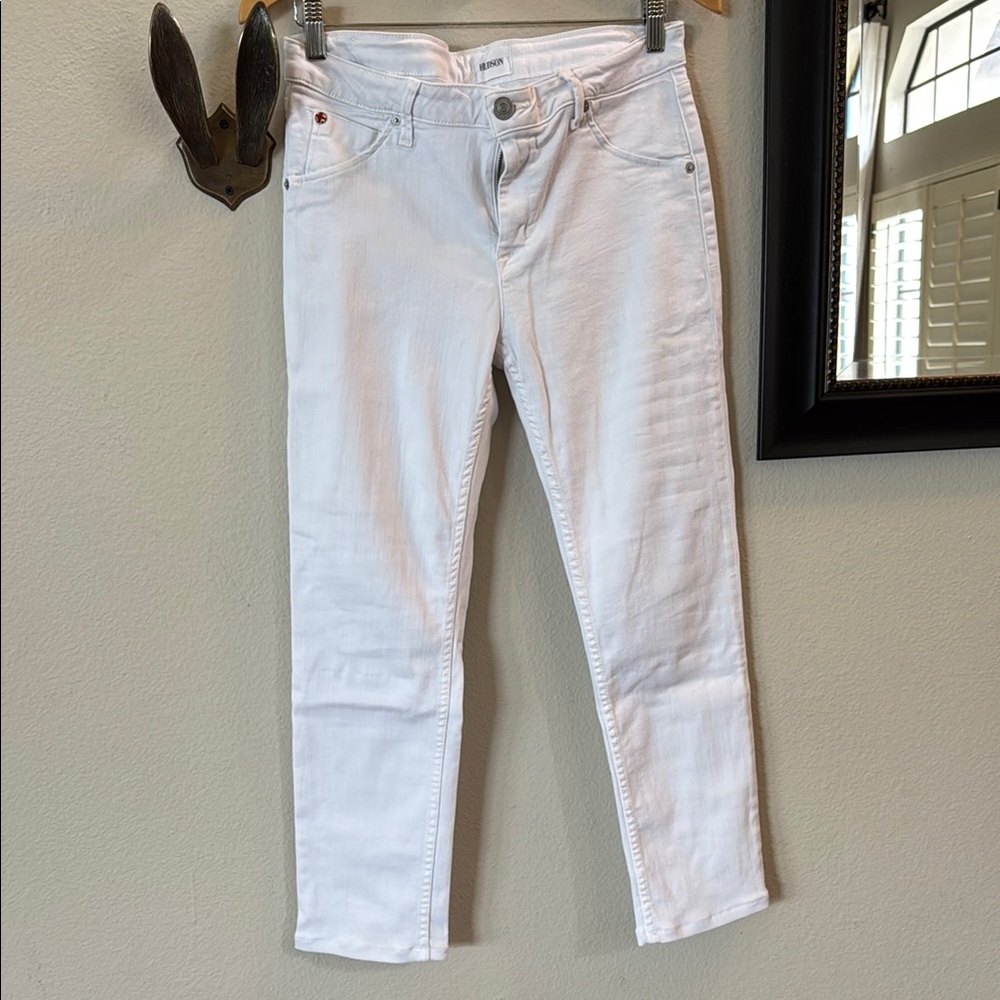 Hudson Bacara Women's Cropped White Jeans